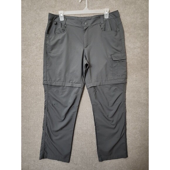 Columbia Silver Ridge Convertible PFG Pants Mens 38x32 Gray RipStop Cargo Lightw - Picture 2 of 12